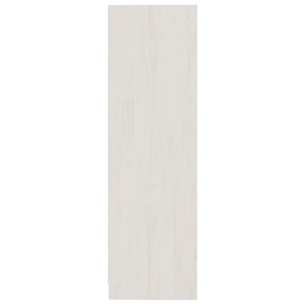 bogskab/rumdeler 104x33,5x110 cm massivt fyrretræ hvid