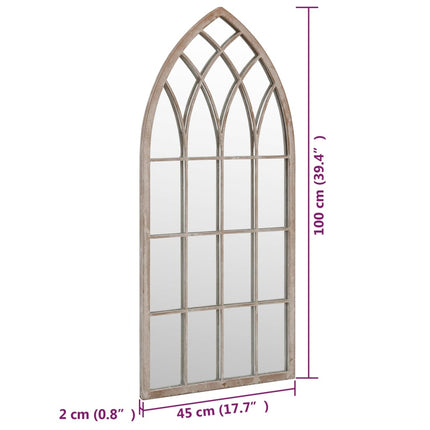 spejl 100x45 cm jern sandfarvet