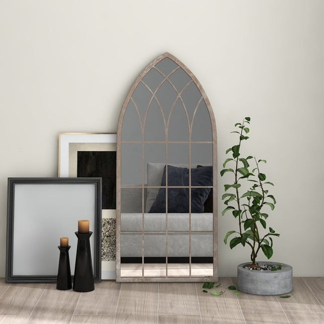 spejl 100x45 cm jern sandfarvet