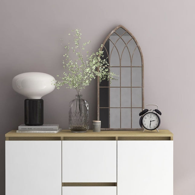 spejl 70x30 cm jern sandfarvet