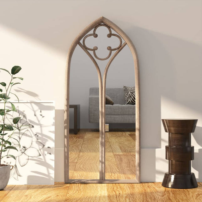 spejl 100x45 cm jern sandfarvet