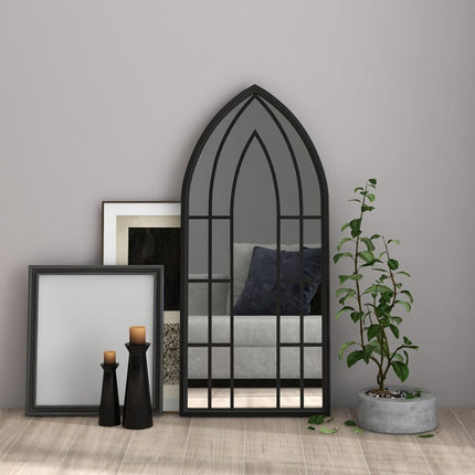 spejl 100x45 cm jern sort