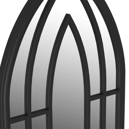 spejl 70x30 cm jern sort