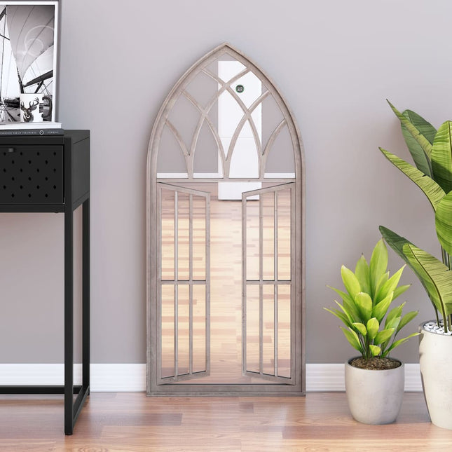 spejl 100x45 cm jern sandfarvet