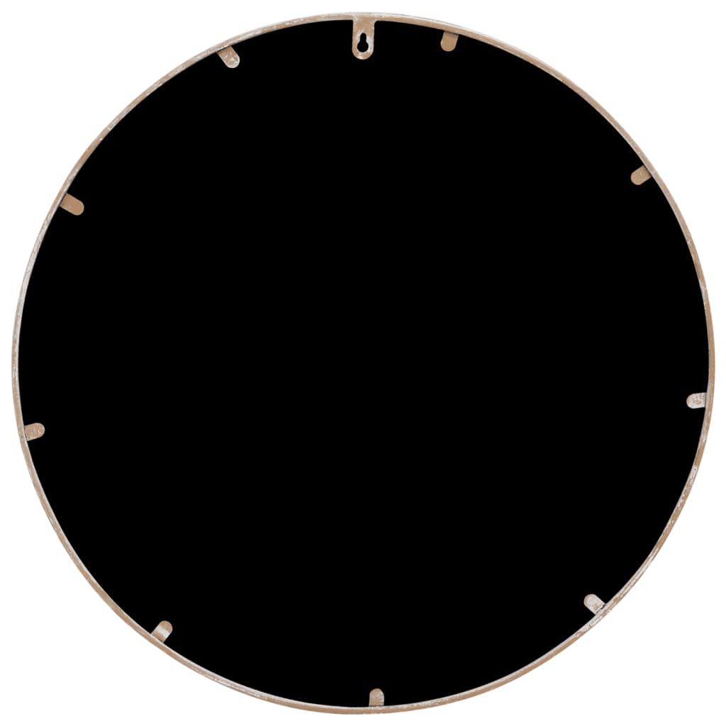 spejl 40x2,5 cm rundt jern sandfarvet
