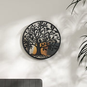 spejl 40x2,5 cm rundt jern sort