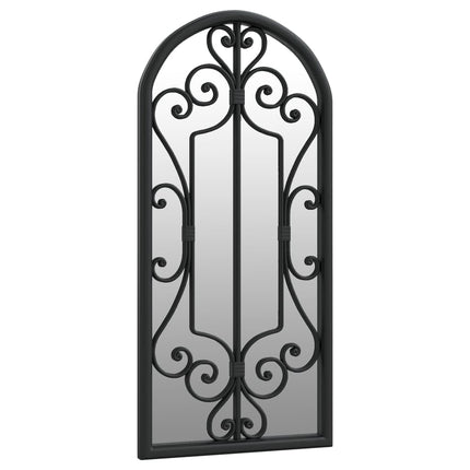 spejl 100x45 cm jern sort