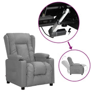 løftestol kunstlæder grå