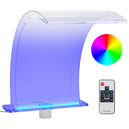 poolfontæne m. RGB LED'er 50 cm akryl