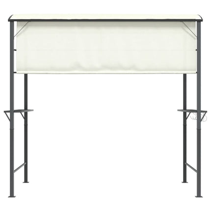 pavillon med tag 220x110x200 cm cremefarvet