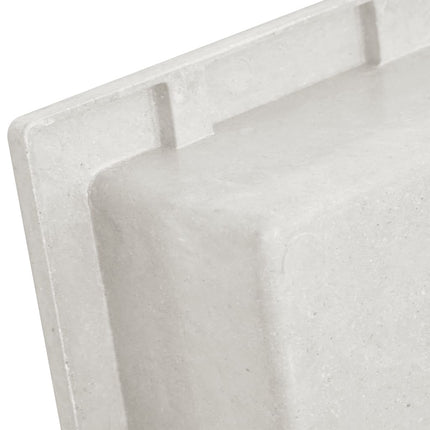 bruseniche 41x51x10 cm mat hvid