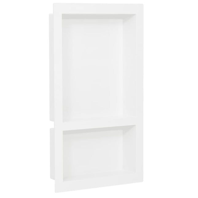 bruseniche med 2 rum 41x69x9 cm mat hvid