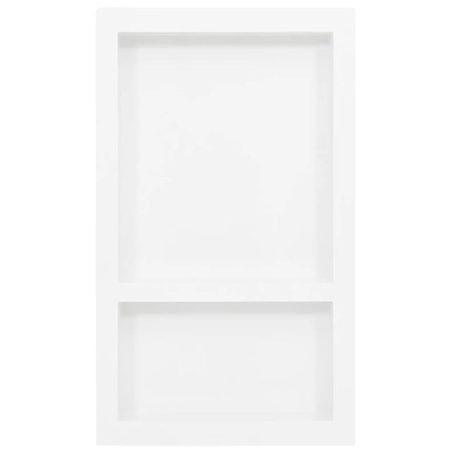 bruseniche med 2 rum 41x69x9 cm mat hvid