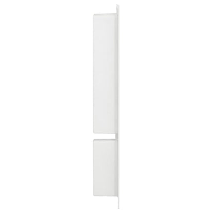 bruseniche med 2 rum 41x69x9 cm mat hvid