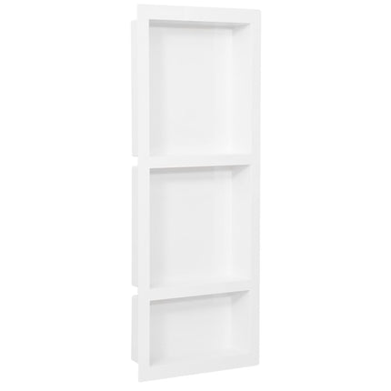 bruseniche med 3 rum 41x99x9 cm mat hvid