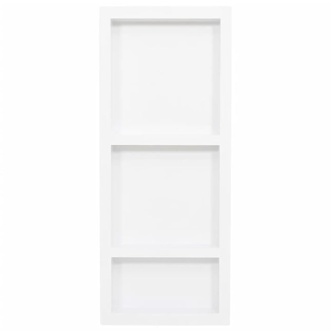 bruseniche med 3 rum 41x99x9 cm mat hvid