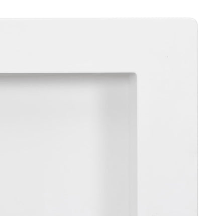 bruseniche med 3 rum 41x99x9 cm mat hvid