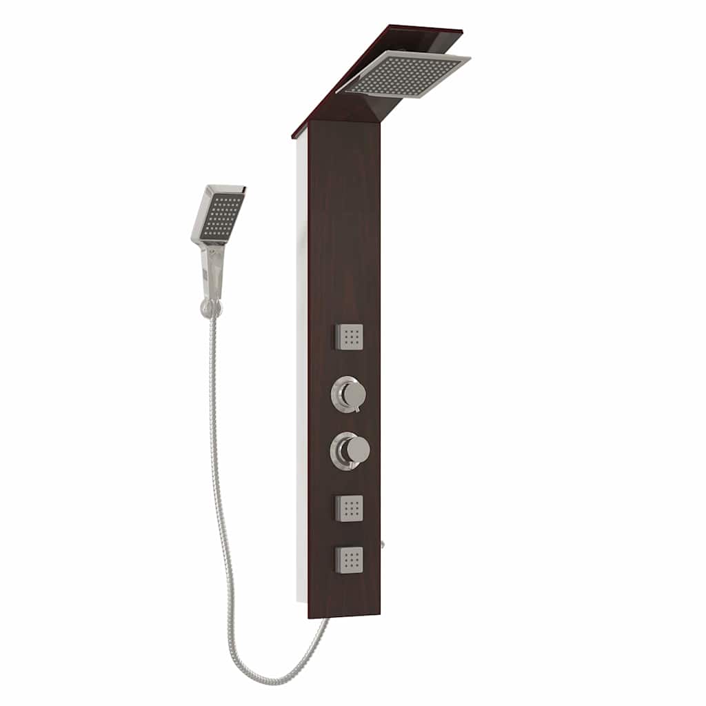 brusepanel glas brun