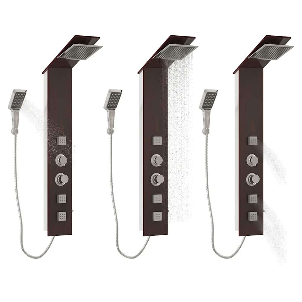 brusepanel glas brun