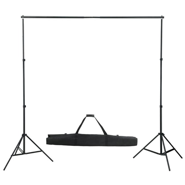 fotostudiesæt med lampesæt + baggrund og reflektor