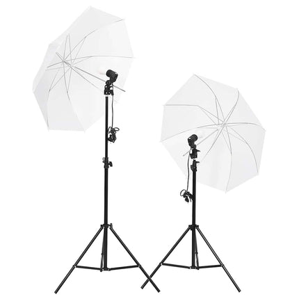 fotostudiesæt med lampesæt og baggrund