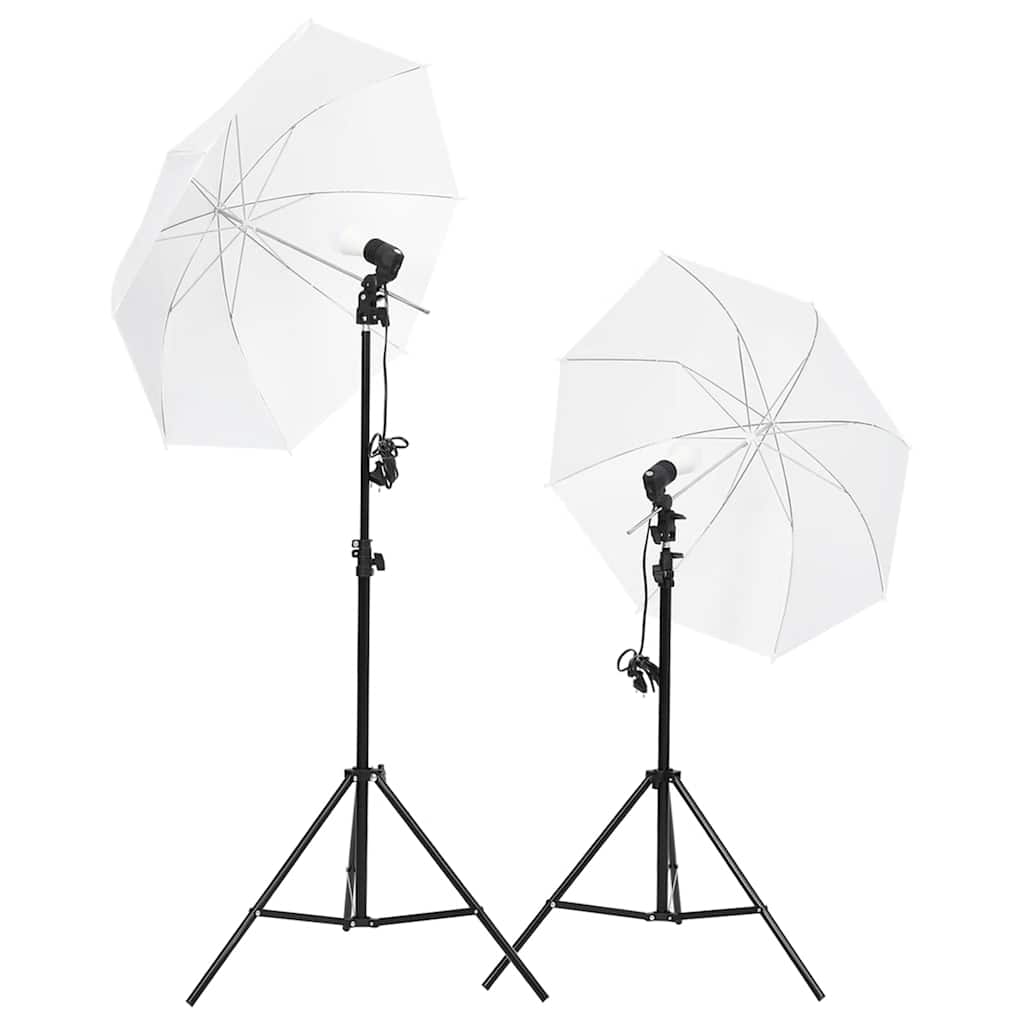 fotostudiesæt med lampesæt og baggrund