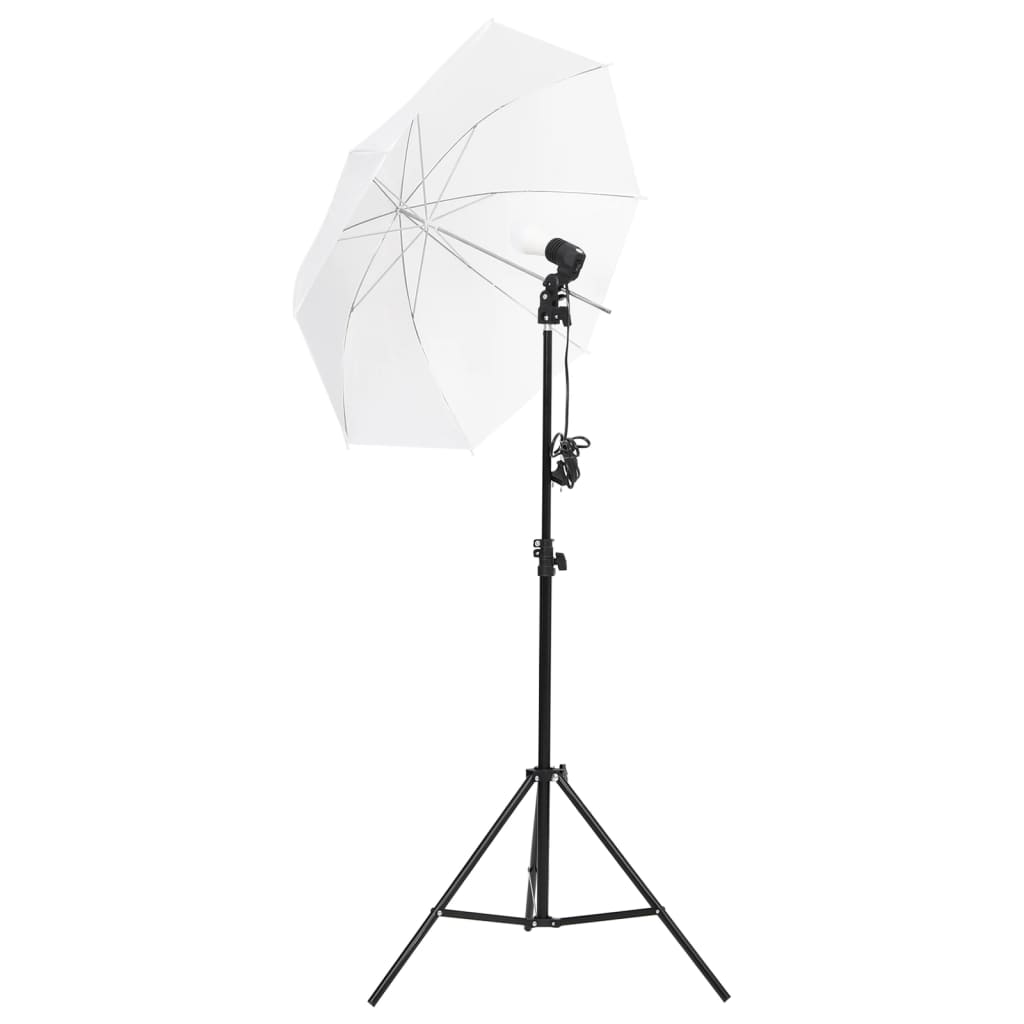 fotostudiesæt med lampesæt + baggrund og reflektor