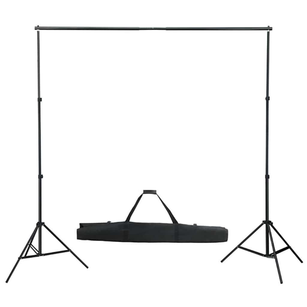 fotostudiesæt med lampesæt + baggrund og reflektor