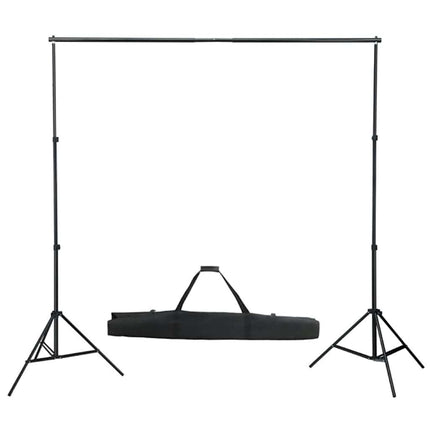 fotostudiesæt med lampesæt + baggrund og reflektor