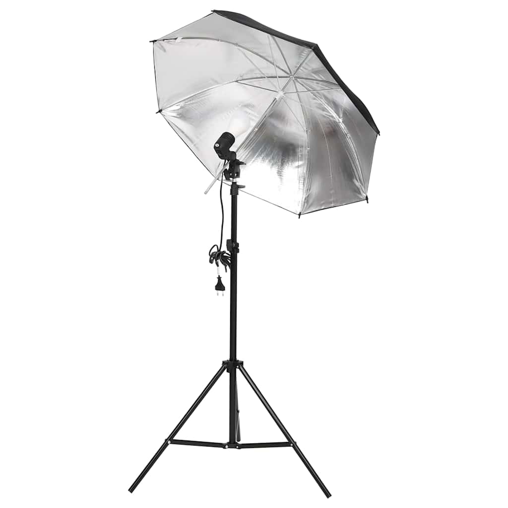 fotostudiesæt med lampesæt og baggrund
