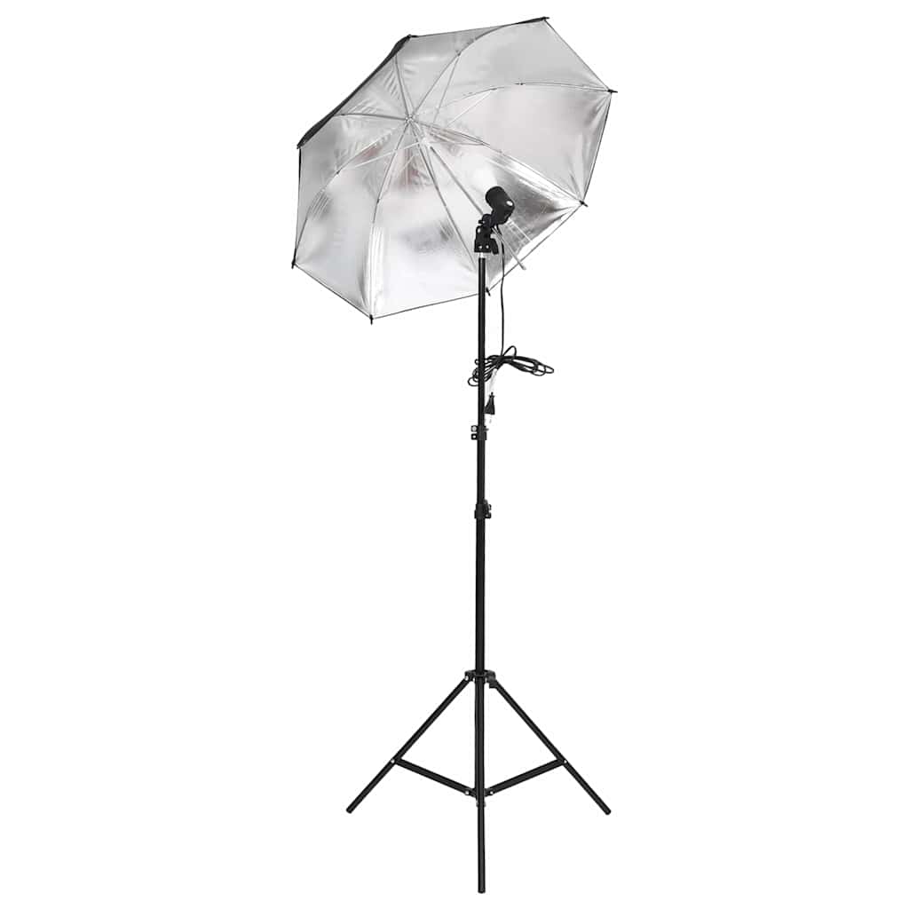 fotostudiesæt med lampesæt og baggrund