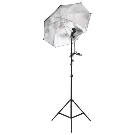 fotostudiesæt med lampesæt + baggrund og reflektor