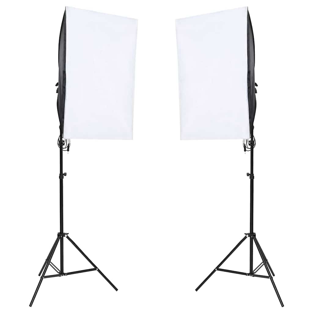 fotostudiesæt med lampesæt og baggrund