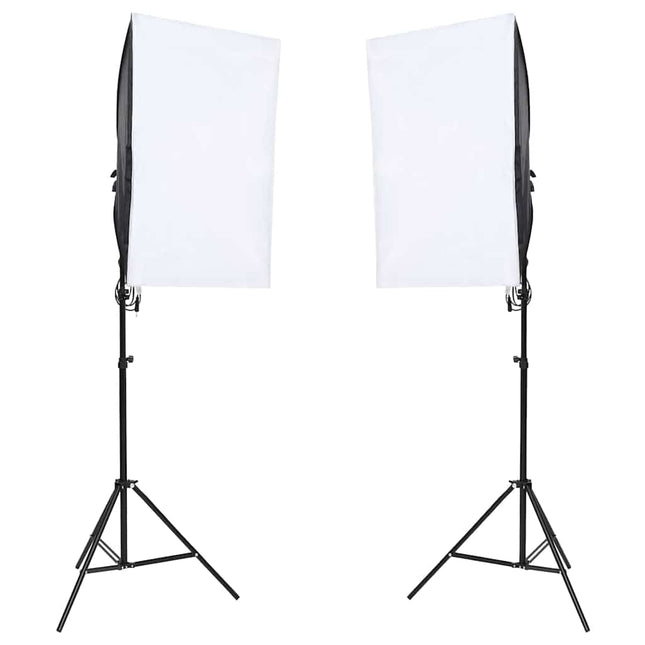 fotostudiesæt med lampesæt og baggrund