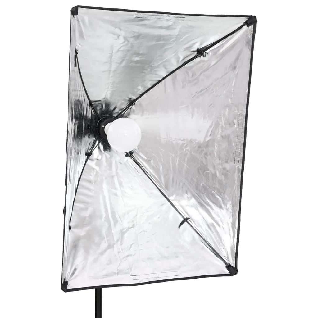 fotostudiesæt med lampesæt + baggrund og reflektor