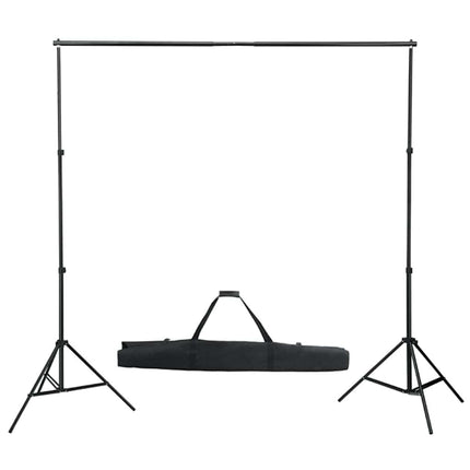 fotostudiesæt med lampesæt + baggrund og reflektor