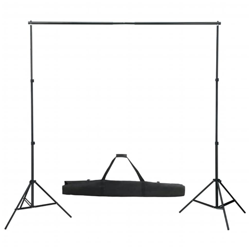 fotostudiesæt med lampesæt + baggrund og reflektor