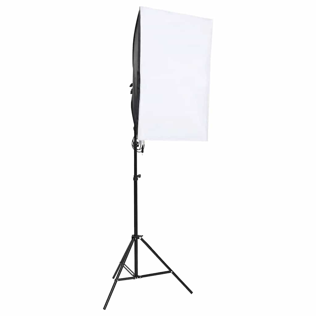 fotostudiesæt med lampesæt + baggrund og reflektor