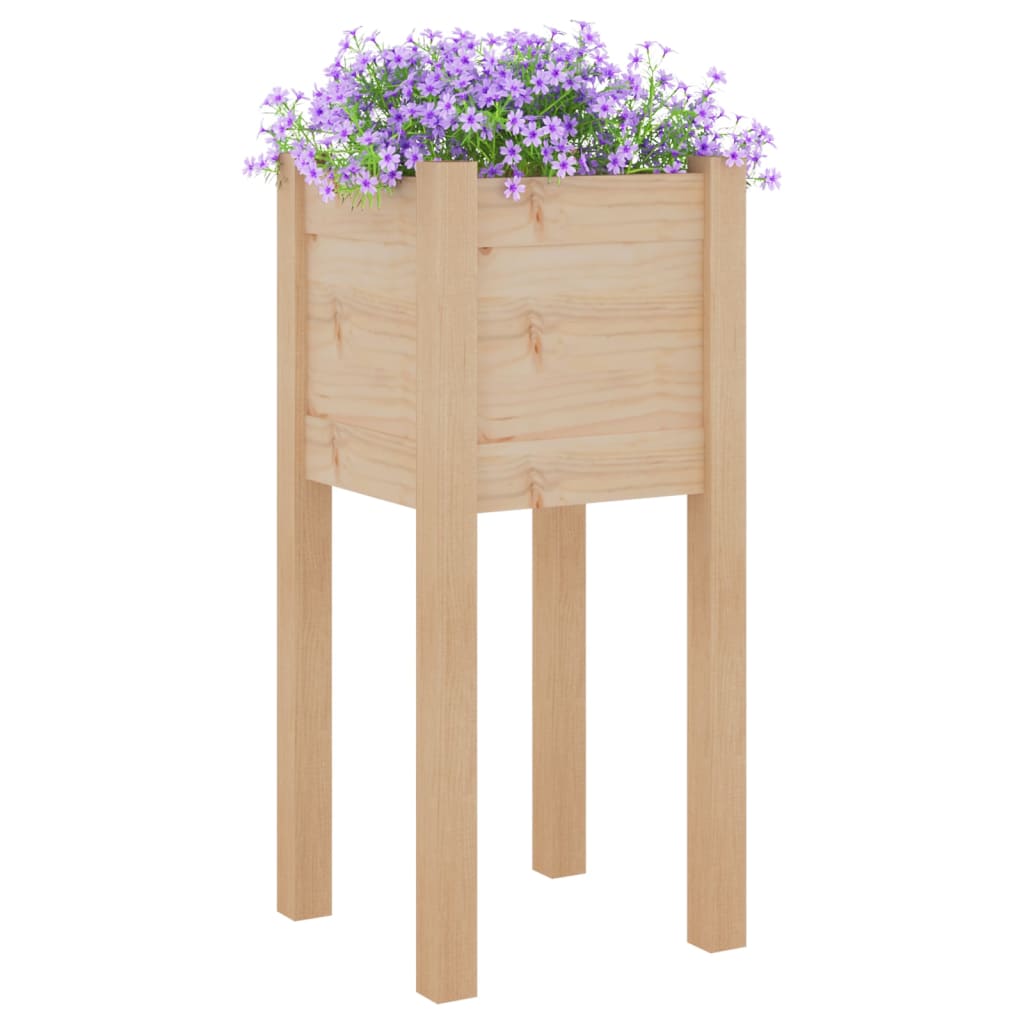 plantekasser 2 stk. 31x31x70 cm massivt fyrretræ