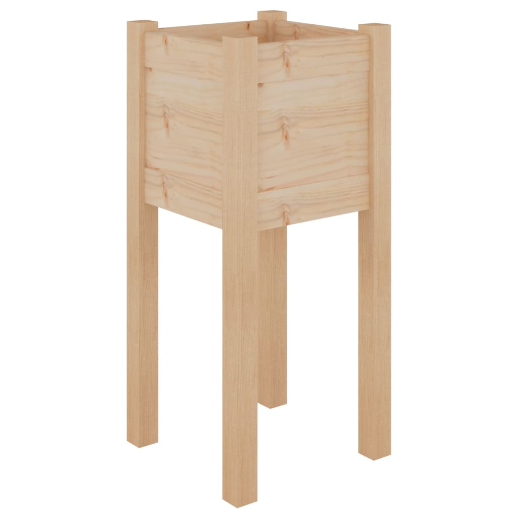 plantekasser 2 stk. 31x31x70 cm massivt fyrretræ