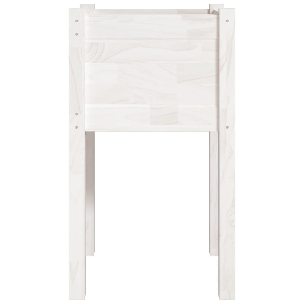 plantekasser 2 stk. 40x40x70 cm massivt fyrretræ hvid