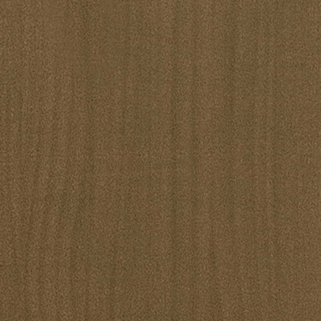 plantekasse 40x40x70 cm massivt fyrretræ gyldenbrun