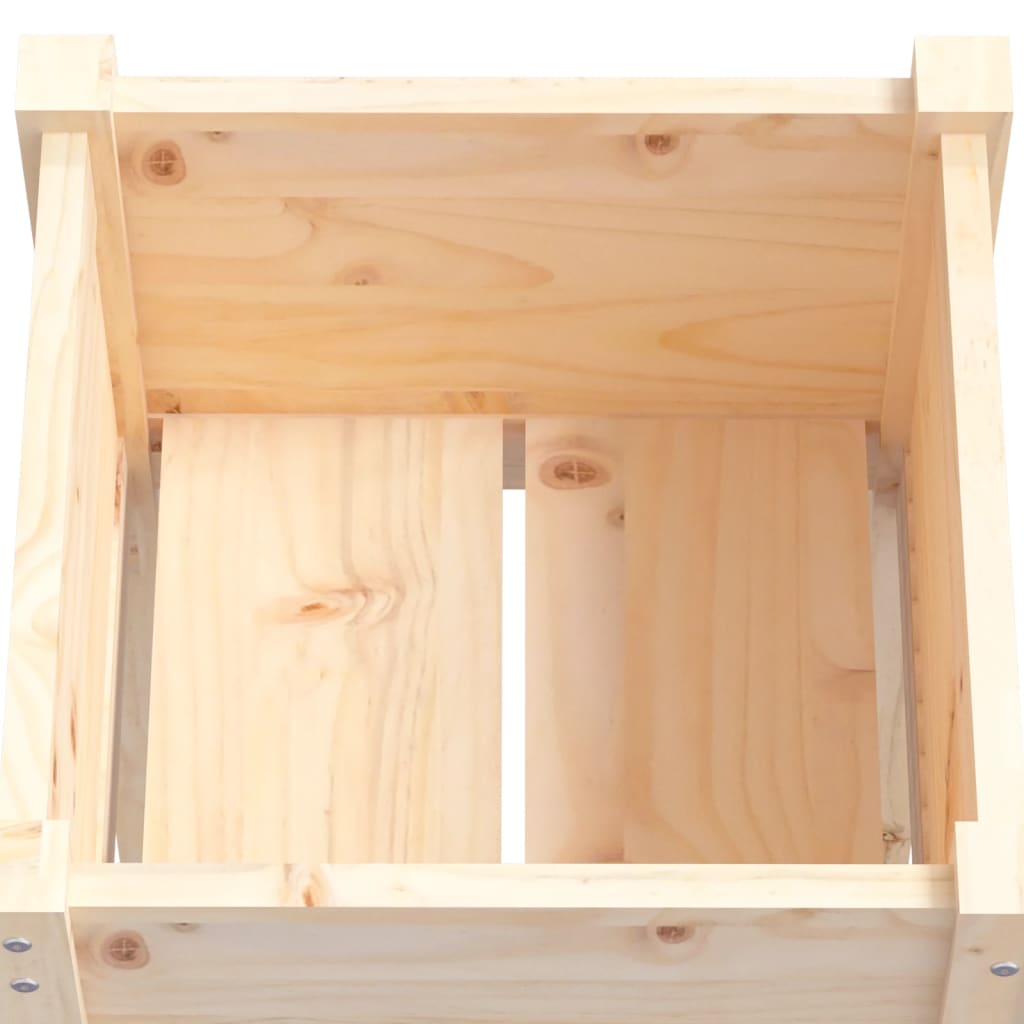 plantekasser 2 stk. 50x50x70 cm massivt fyrretræ