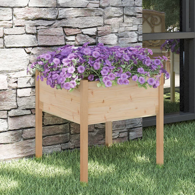 plantekasse 70x70x70 cm massivt fyrretræ