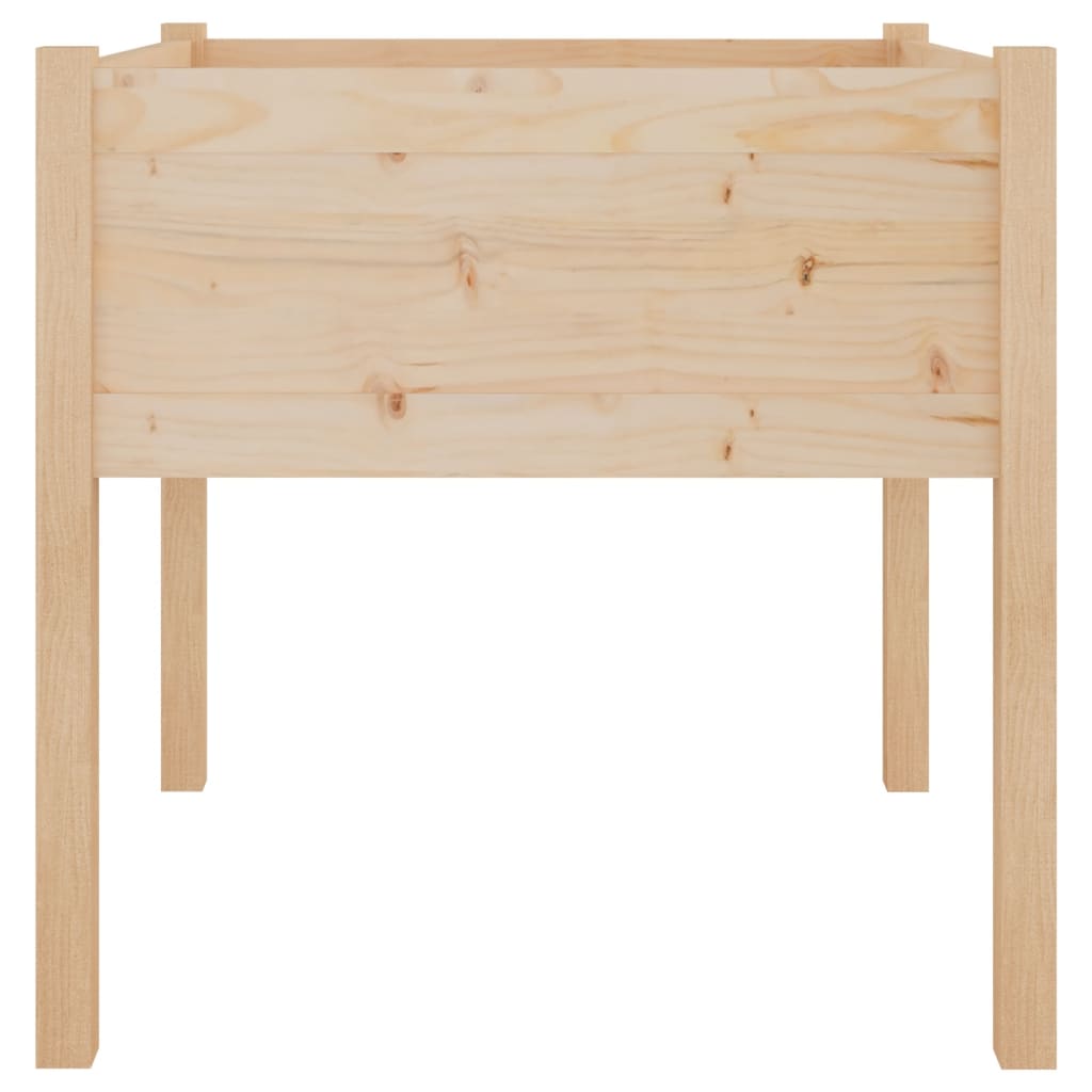 plantekasser 2 stk. 70x70x70 cm massivt fyrretræ