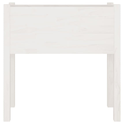 plantekasser 2 stk. 70x31x70 cm massivt fyrretræ hvid
