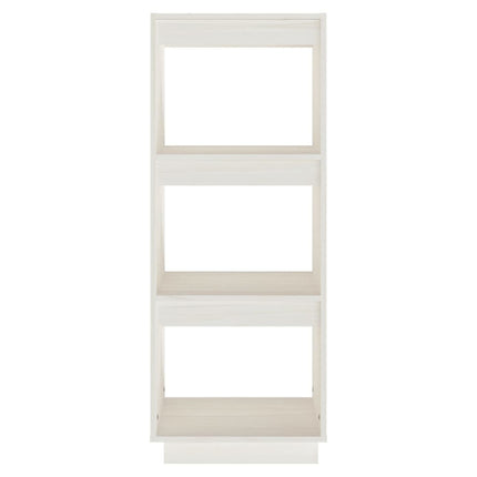 bogreol/rumdeler 40x35x103 cm massivt fyrretræ hvid