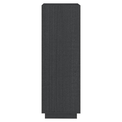 bogreol/rumdeler 40x35x103 cm massivt fyrretræ grå