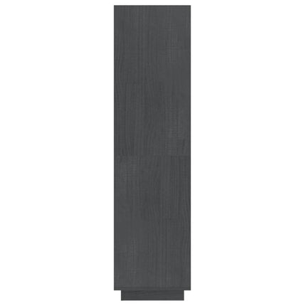 bogreol/rumdeler 40x35x135 cm massivt fyrretræ grå