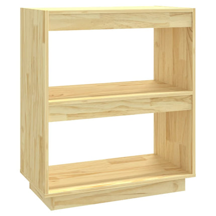 bogreol 60x35x71 cm massivt fyrretræ